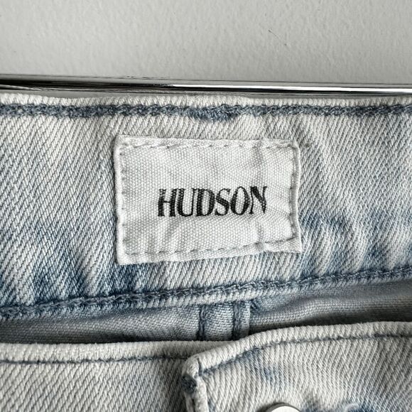 Hudson Blake Slim Straight Stonewashed Blue Denim Jeans 30 - Picture 3 of 5